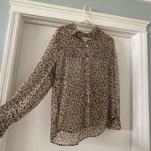Cheetah printed top.